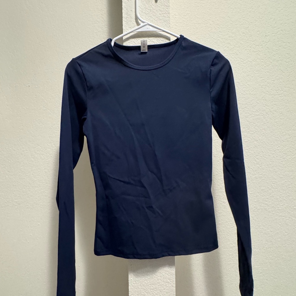 Navy Long Sleeve Women's Top